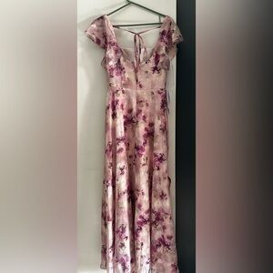 AZAZIE BONDI
Abstract Bouquet Floral A-Line Ruffled Chiffon Dress